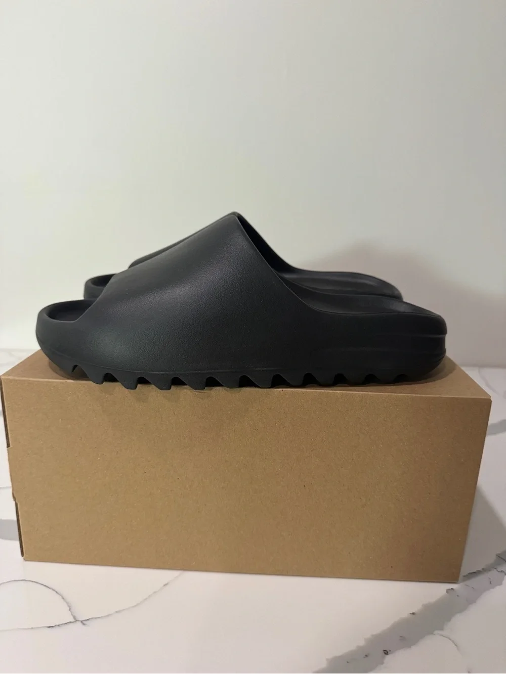 adidas Black YZY Slide Men's Minimal Slide Sandals